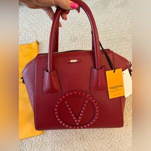 Valentino by Mario Valentino lipstick red handbag